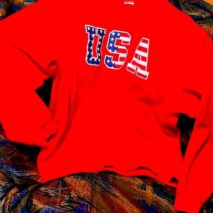 U.S.A. Crewneck | Vintage | 90’s Red and Rd/wht/Blue | Clean